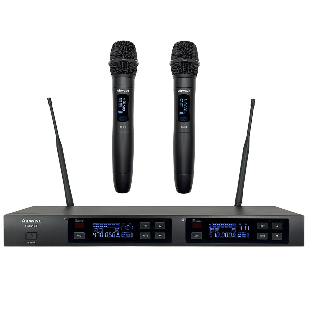 AT-6210D | 2 Channel Digital Wireless Handheld Microphone System