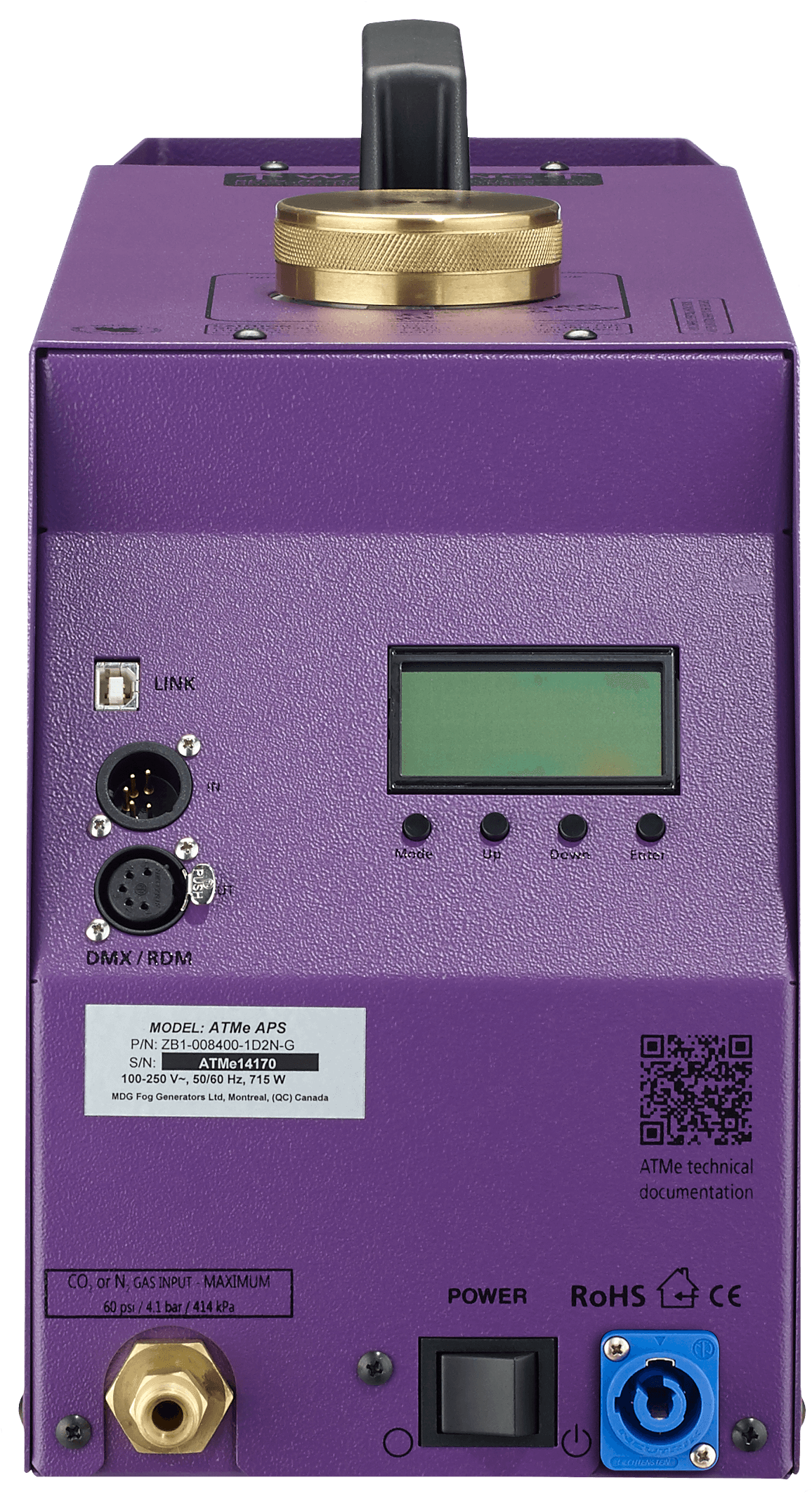 ATMe Single High Output haze generator w/ onboard DMX