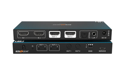 8K HDMI Matrix Switcher with Auto Downscaling/Audio De-embedder
