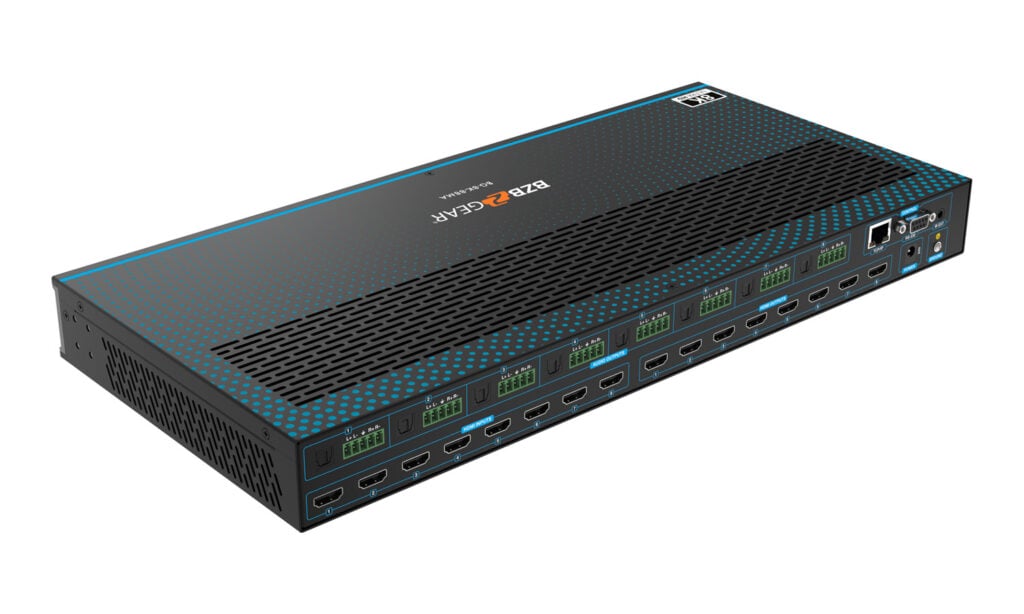 8K HDMI Matrix Switcher with Auto Downscaling/Audio De-embedder