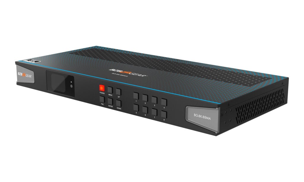 8K HDMI Matrix Switcher with Auto Downscaling/Audio De-embedder