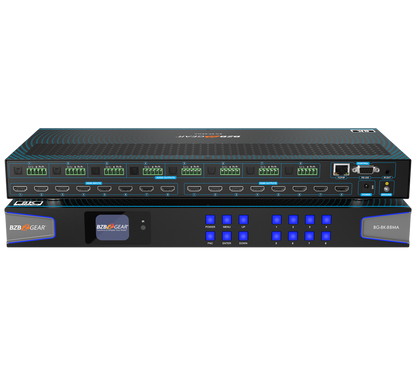 8K HDMI Matrix Switcher with Auto Downscaling/Audio De-embedder