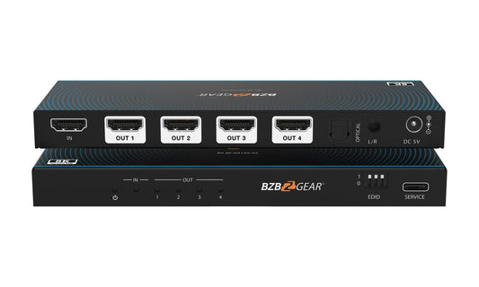 8K HDMI Splitter with Auto Downscalling/Audio De-embedder
