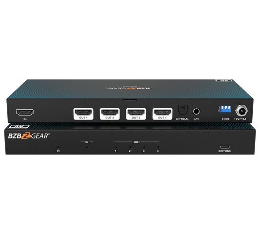8K HDMI Splitter with Auto Downscalling/Audio De-embedder