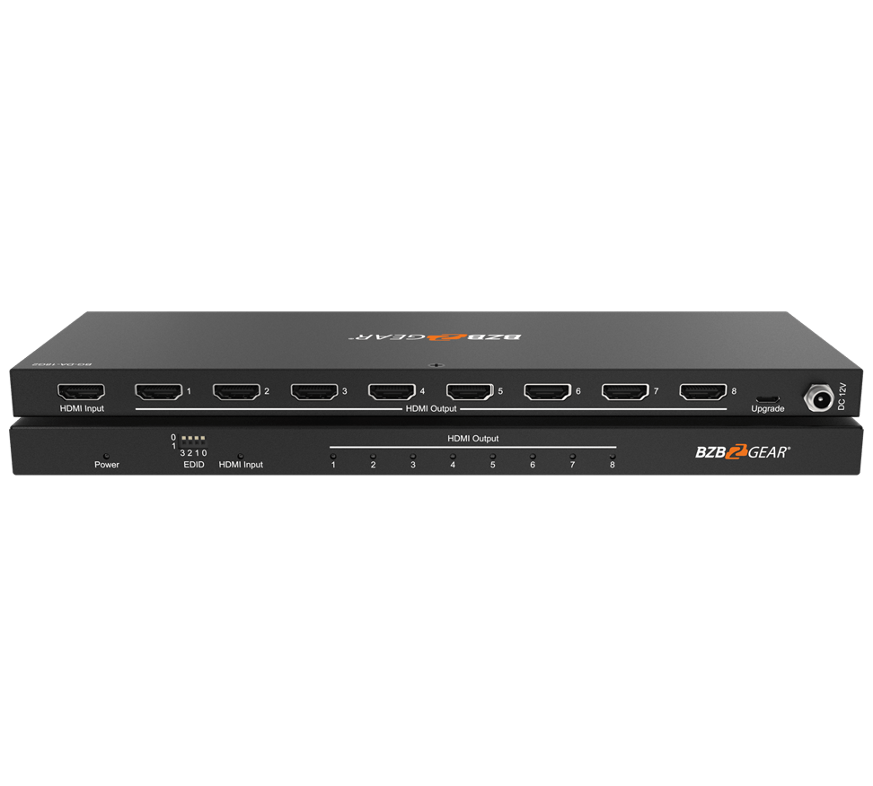 1x8 4K UHD Ultra Slim HDMI Splitter with EDID Management