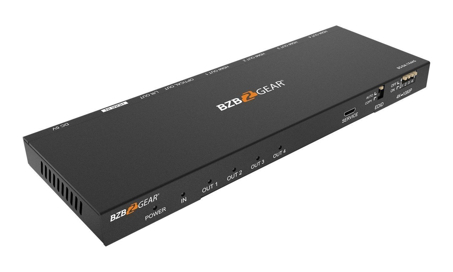 4K UHD HDMI Splitter with Downscaler with Digital and Analog Audio Output