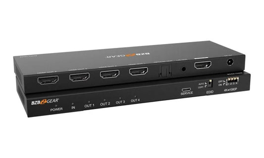 4K UHD HDMI Splitter with Downscaler with Digital and Analog Audio Output