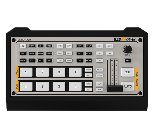 HDVS42U: 4-Channel 1080P FHD HDMI Live Streaming Switcher Mixer with HDMI/USB-C Output