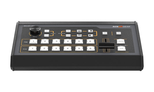 MFVS61-G2: 6-Channel 1080P FHD SDI/HDMI Live Streaming Multi-Format Video Switcher Mixer with PIP/USB 3.0 Capture Card