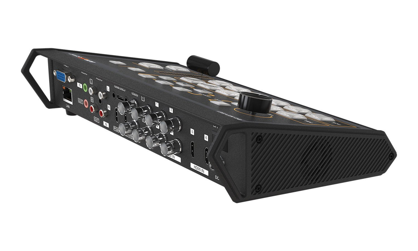 MFVS61-G2: 6-Channel 1080P FHD SDI/HDMI Live Streaming Multi-Format Video Switcher Mixer with PIP/USB 3.0 Capture Card