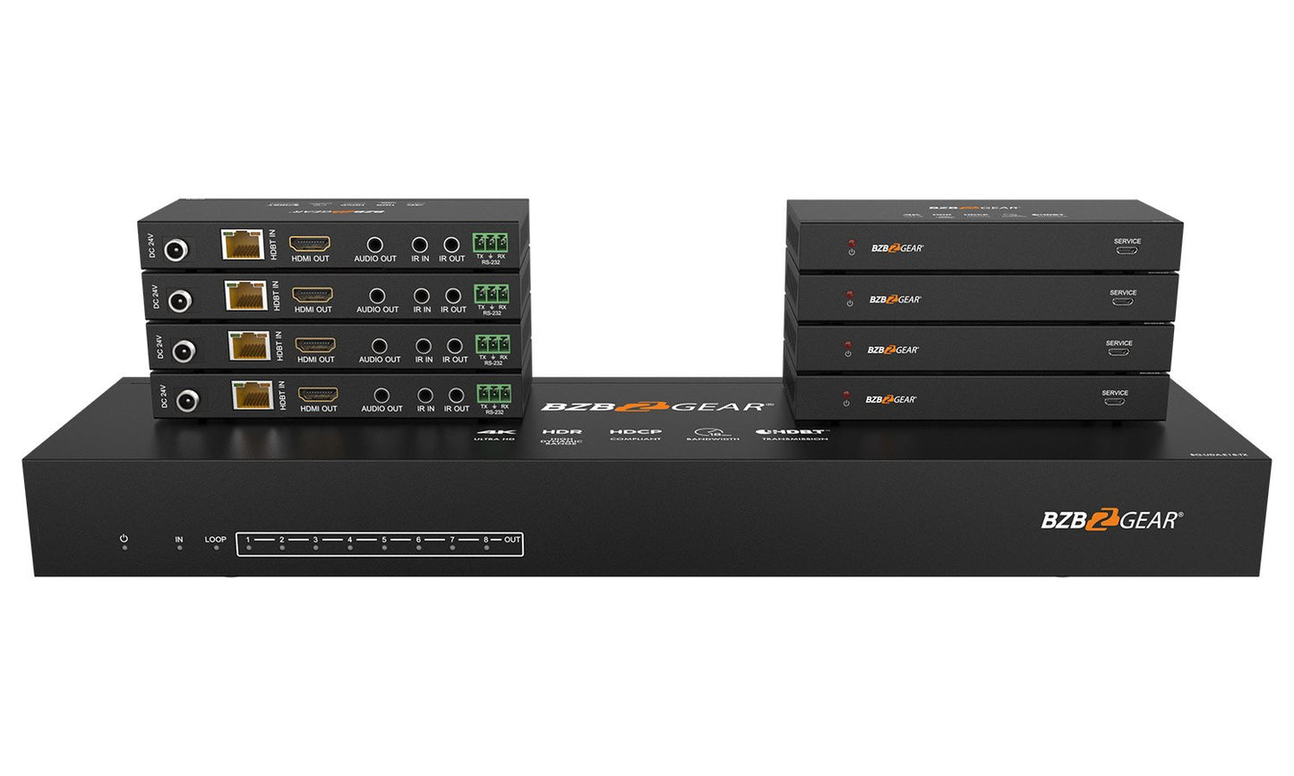UDA: 4K UHD HDMI HDBaseT Splitter/Distribution Amplifier Kit