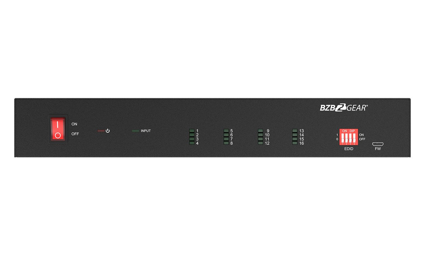 UHD-DA1X16: 4K UHD HDMI Splitter/Distribution Amplifier with Downscaling and AOC Cable Support