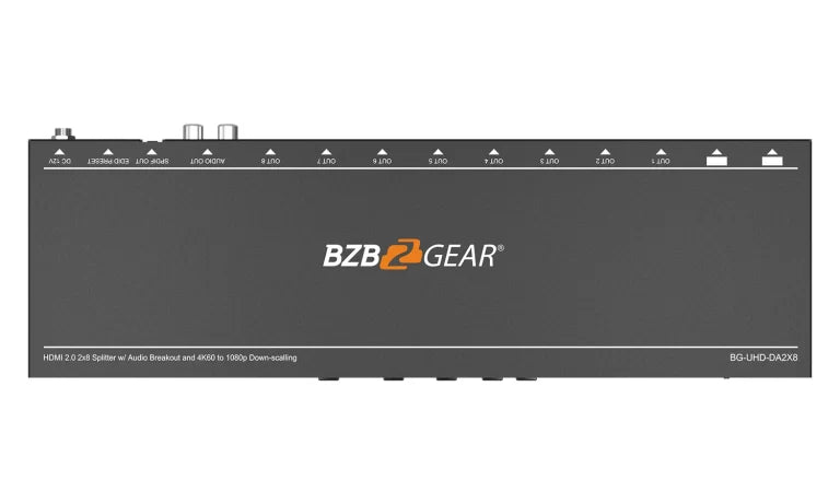 2x8 4K UHD HDMI Splitter/Distribution Amplifier with CEC Support