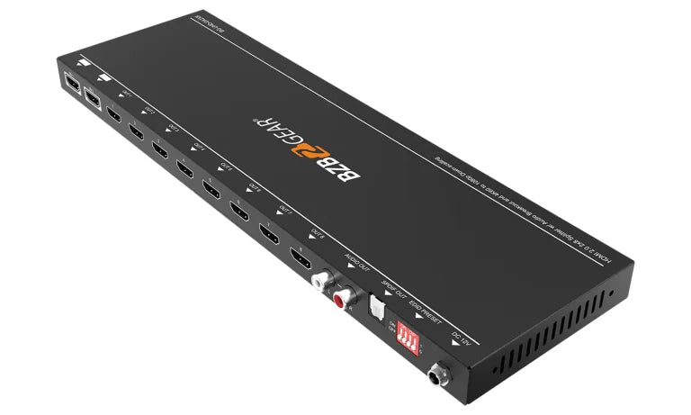 2x8 4K UHD HDMI Splitter/Distribution Amplifier with CEC Support