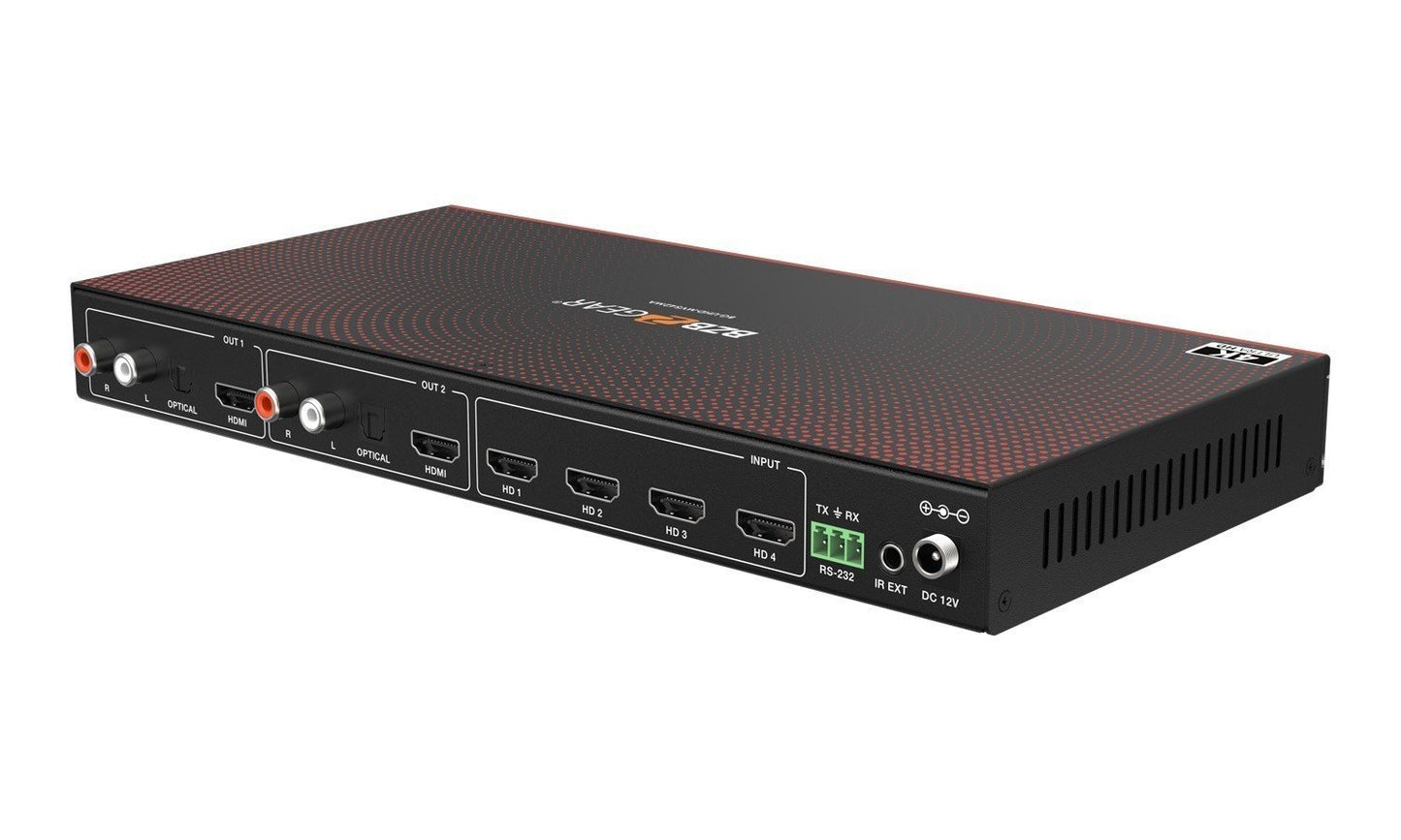 UHD-MVS42MA: 4K UHD HDMI Seamless Switcher/Quad MultiViewer with Audio De-embedder