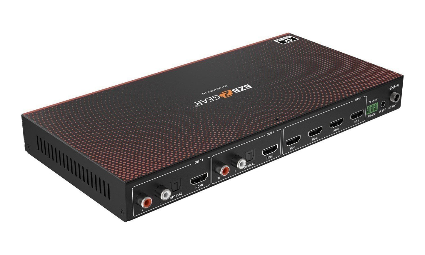 UHD-MVS42MA: 4K UHD HDMI Seamless Switcher/Quad MultiViewer with Audio De-embedder