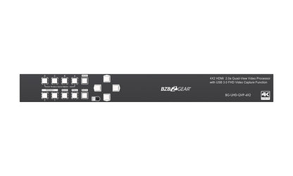 4x2 4K UHD Seamless Switcher/Scaler/MultiViewer with Audio De-embedder and Built-in USB Capture Card