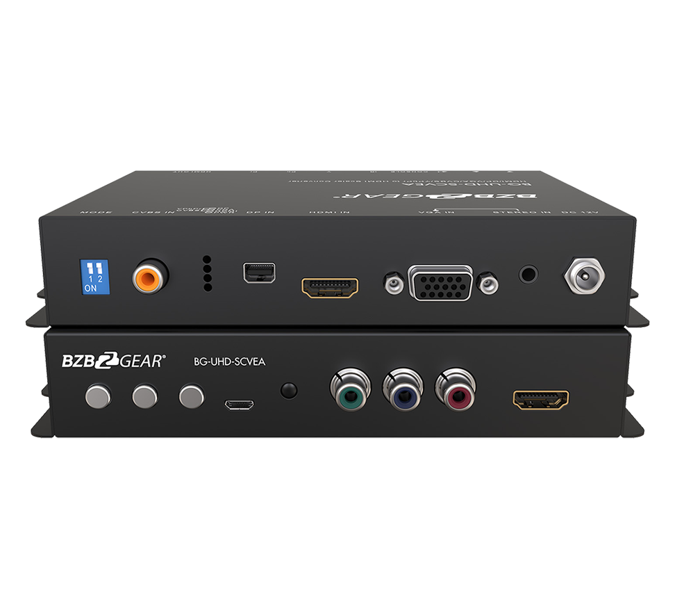 4K UHD Multi-Format HDMI/DP/VGA/CVBS/YPbPr to HDMI Scaler/Converter