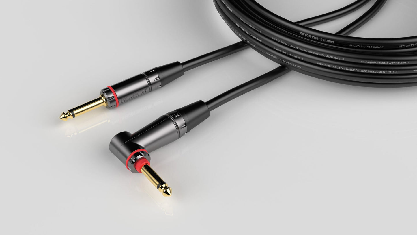 Quiet Instrument Cable - Headliner Series - Right Angle