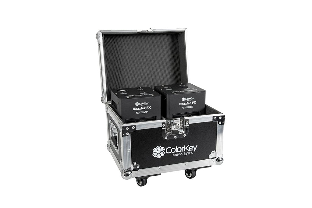 2-pc Flight Case w/ Casters for Dazzler FX