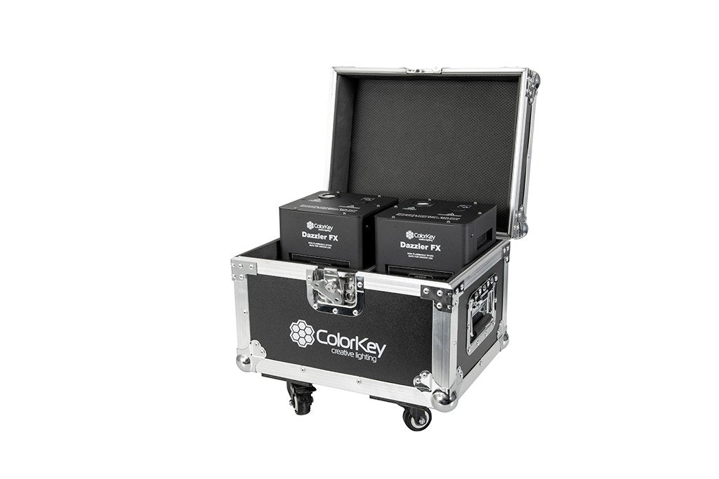 2-pc Flight Case w/ Casters for Dazzler FX