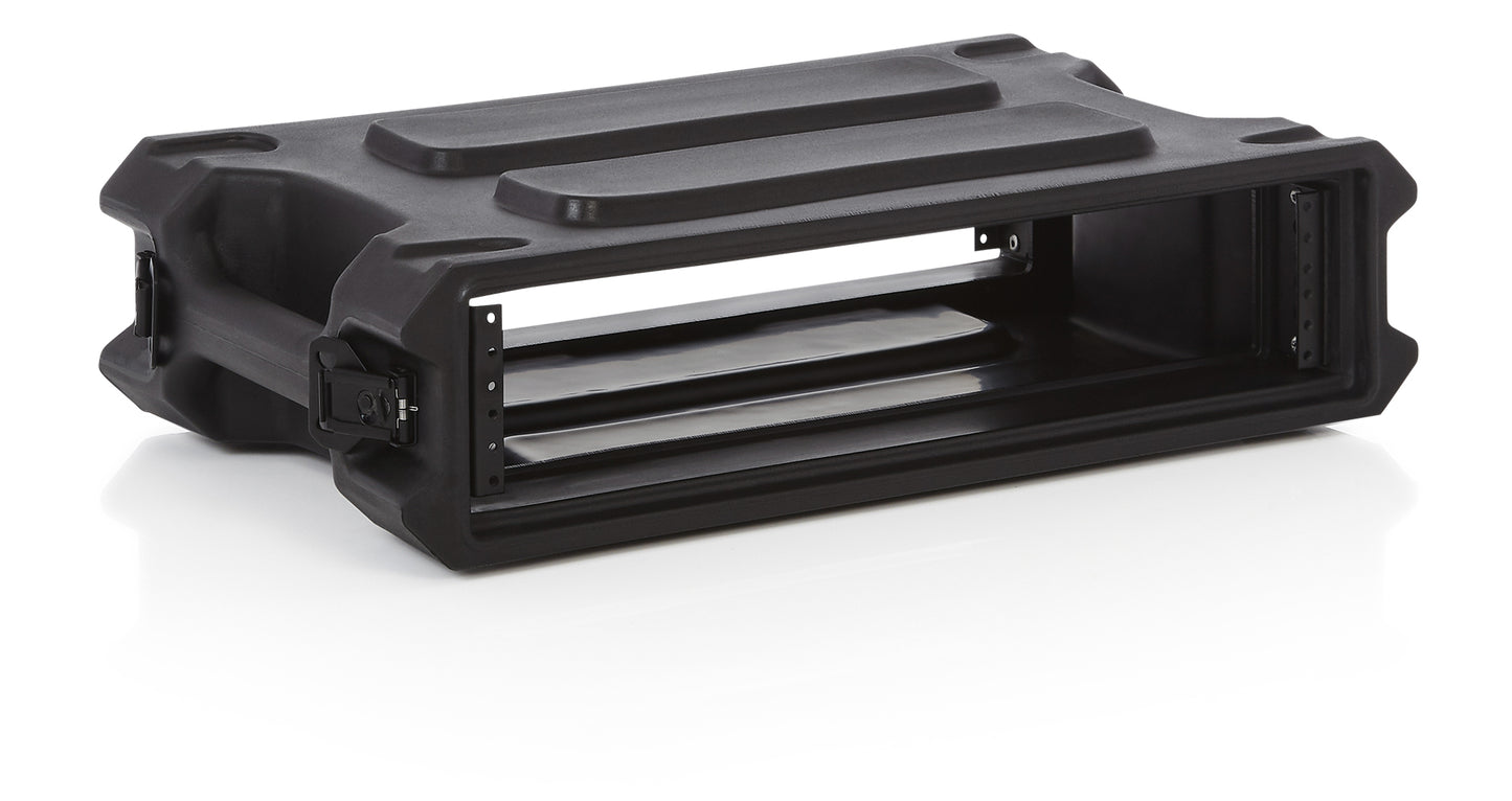 2U 13" Shallow Molded Audio Rack