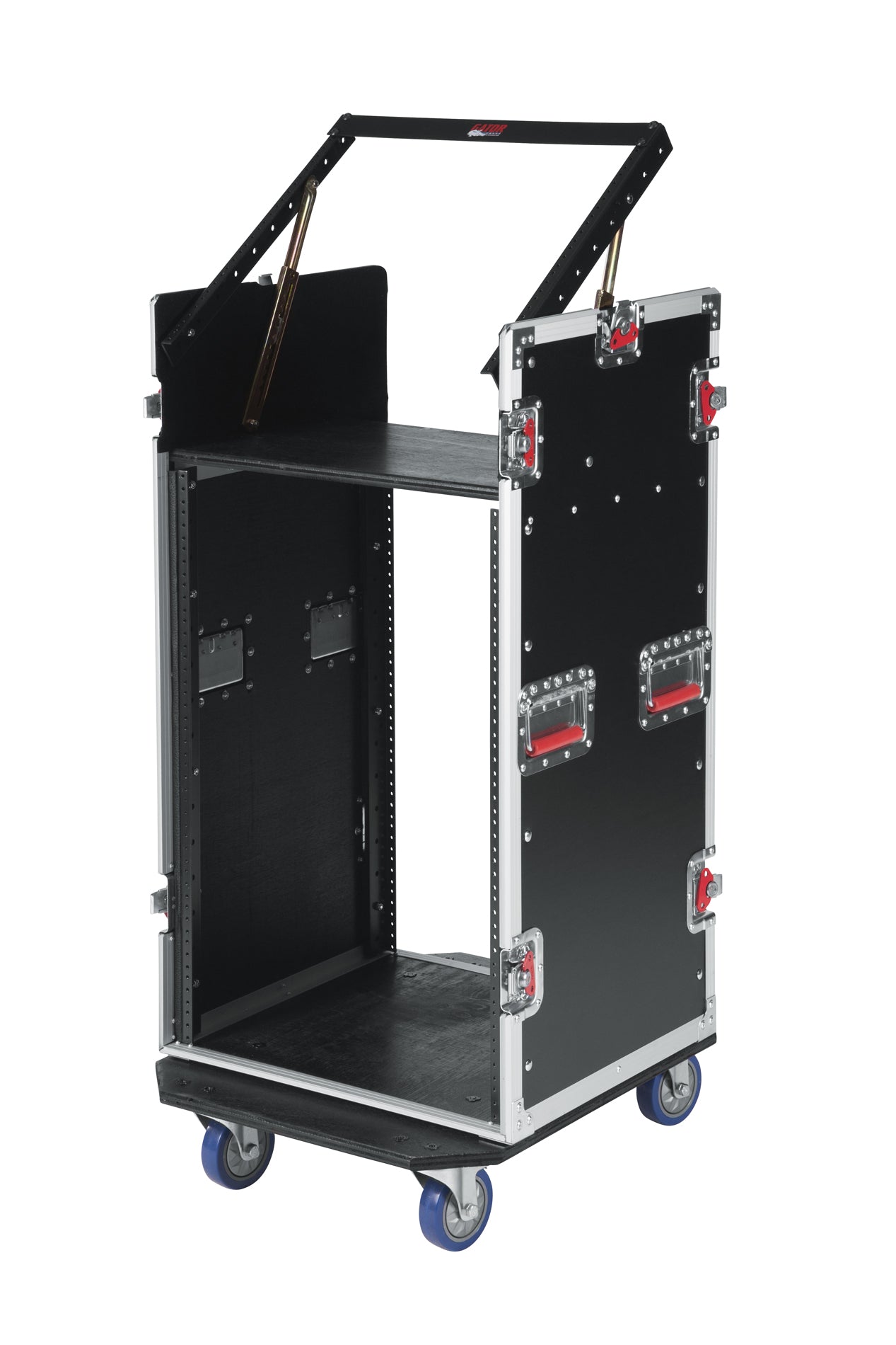 10U Top, 16U Side Audio Road Rack Case