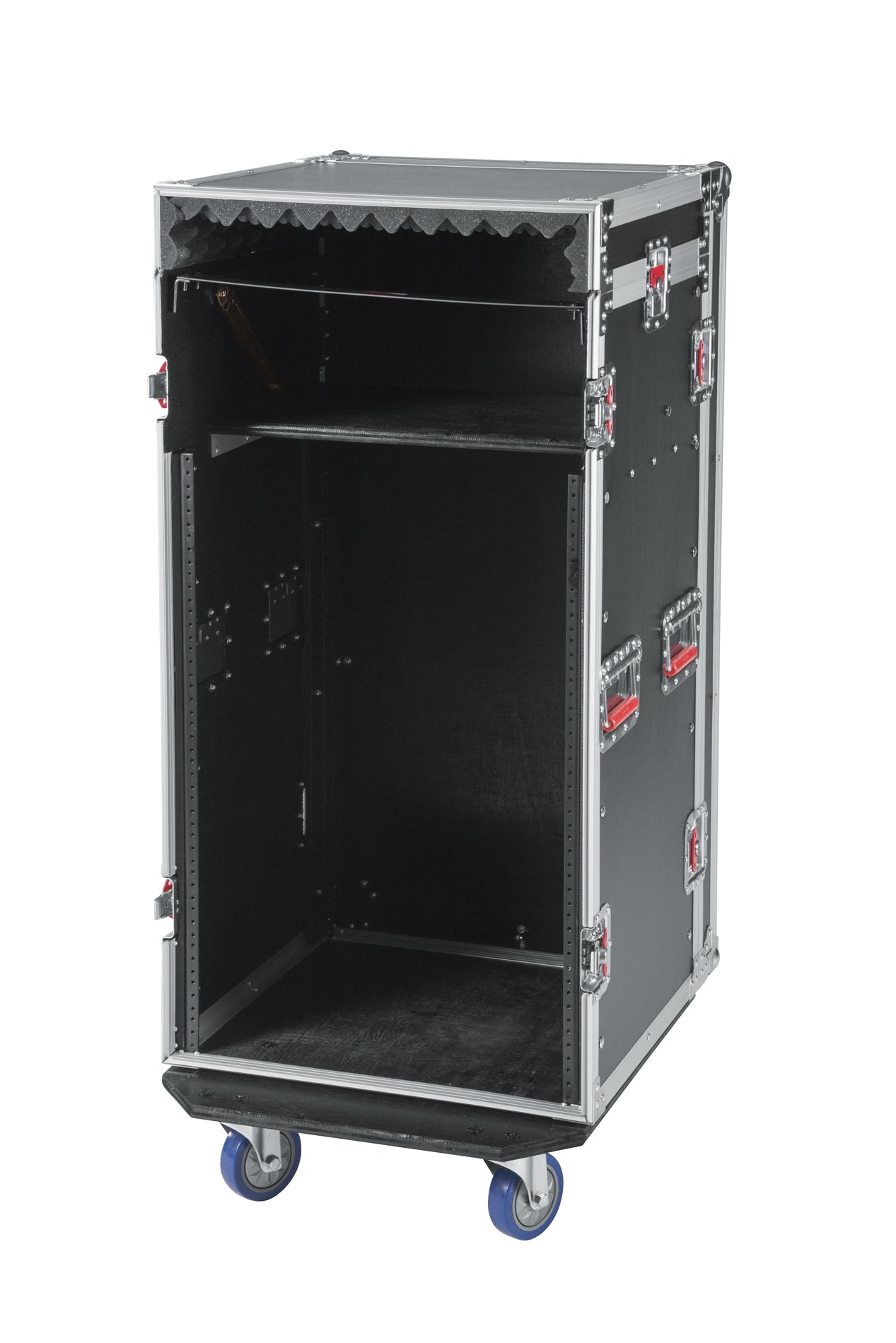 10U Top, 16U Side Audio Road Rack Case