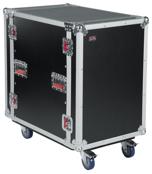 12U 24" Deep Audio Road Rack Case w/ Casters