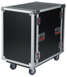 16U 24" Deep Audio Road Rack Case w/ Casters 16U