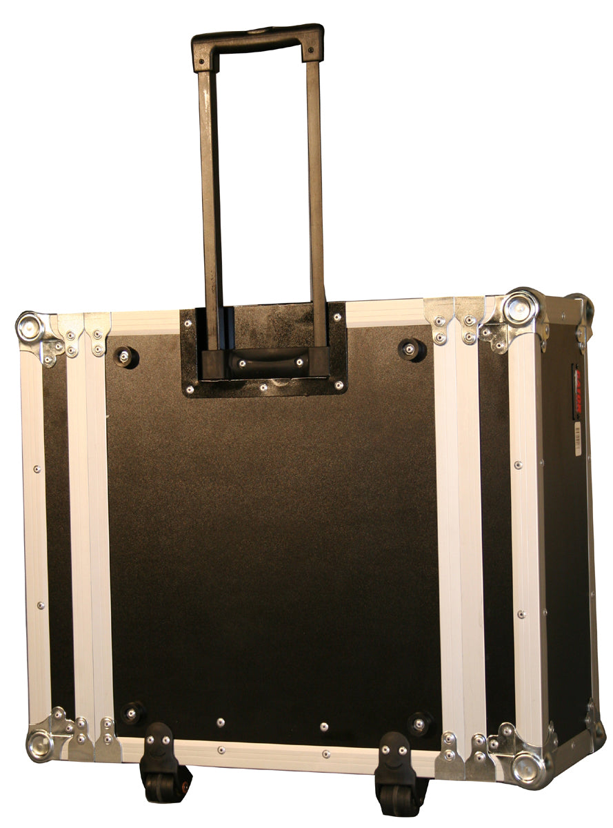 4U, Standard Audio Road Rack Case, w/ Wheels