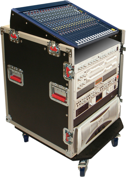 12U Top, 12U Side Audio Road Console Rack