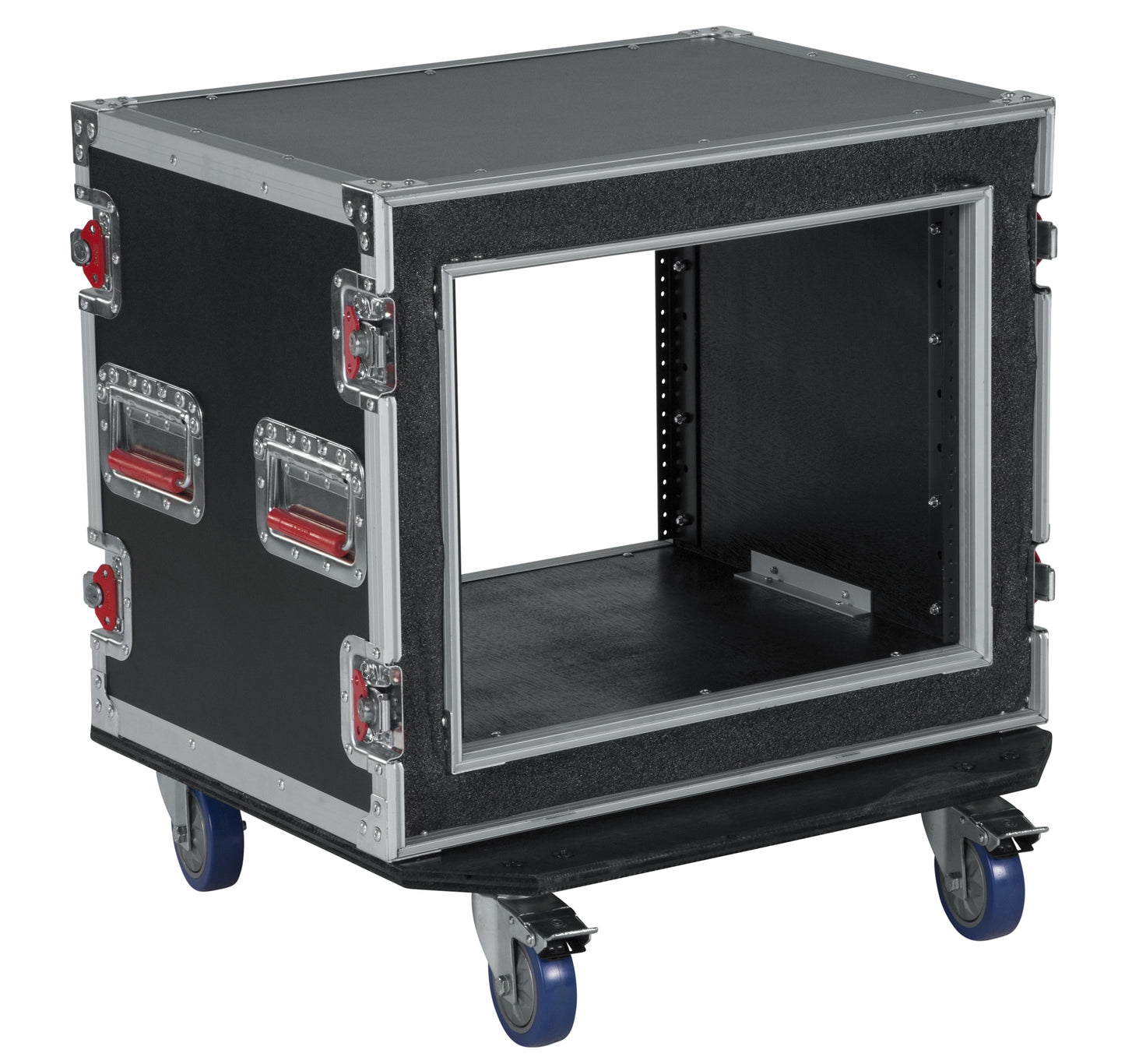 8U Shock Audio Road Rack Case w/ Casters