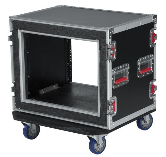 8U Shock Audio Road Rack Case w/ Casters