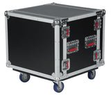 8U Shock Audio Road Rack Case w/ Casters