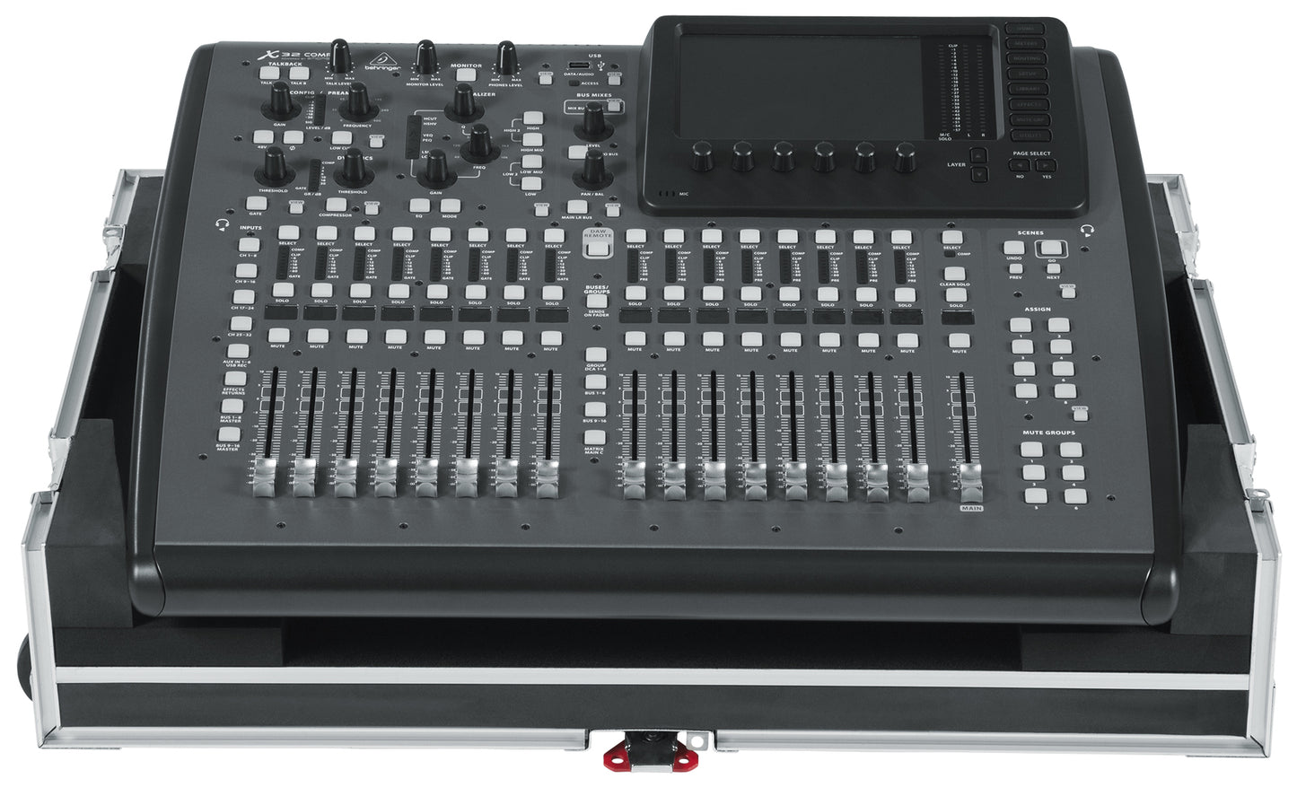 Road case for Behringer X-32 Compact Mixer with Doghouse