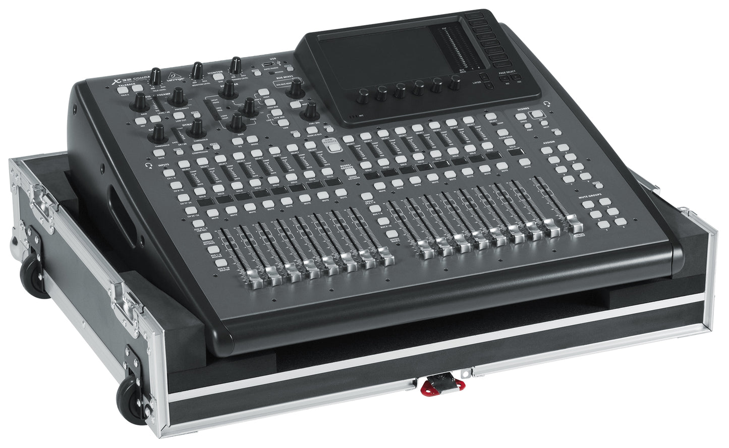Road case for Behringer X-32 Compact Mixer with Doghouse