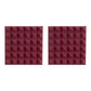 2 Pack Of Burgundy 12×12″ Acoustic Pyramid Panel