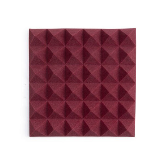 2 Pack Of Burgundy 12×12″ Acoustic Pyramid Panel