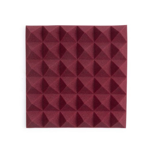 4 Pack Of Burgundy 12×12″ Acoustic Pyramid Panel