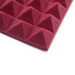 4 Pack Of Burgundy 12×12″ Acoustic Pyramid Panel