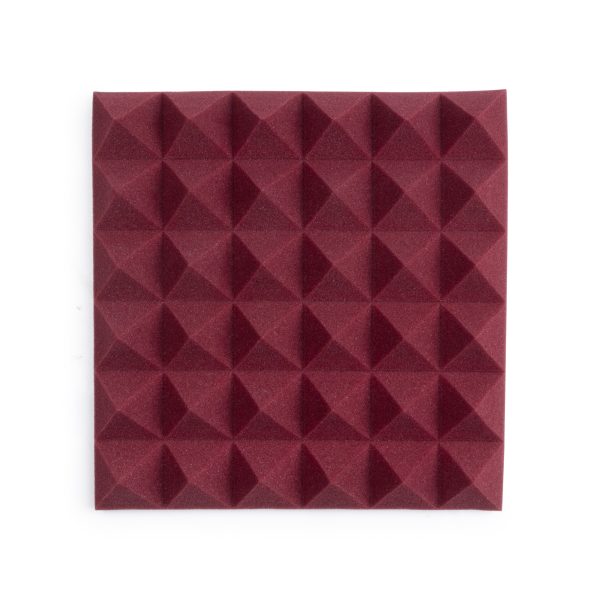 8 Pack Of Burgandy 12×12″ Acoustic Pyramid Panel