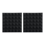 2 Pack Of Charcoal 12×12″ Acoustic Pyramid Panel