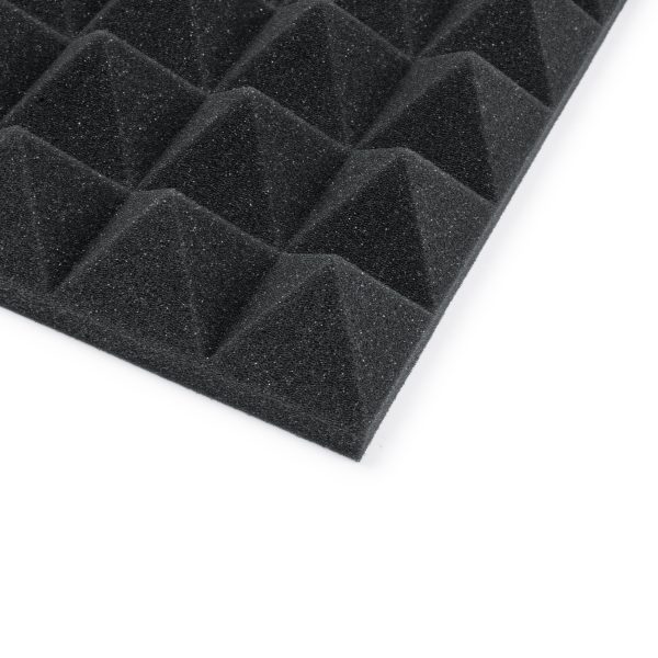 2 Pack Of Charcoal 12×12″ Acoustic Pyramid Panel