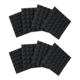 8 Pack Of Charcoal 12×12″ Acoustic Pyramid Panel