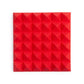 2 Pack Of Red 12×12″ Acoustic Pyramid Panel