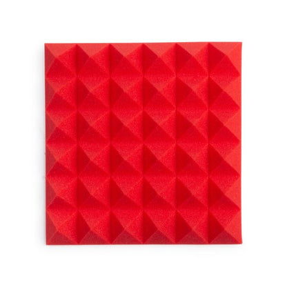 2 Pack Of Red 12×12″ Acoustic Pyramid Panel
