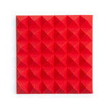 4 Pack Of Red 12×12″ Acoustic Pyramid Panel