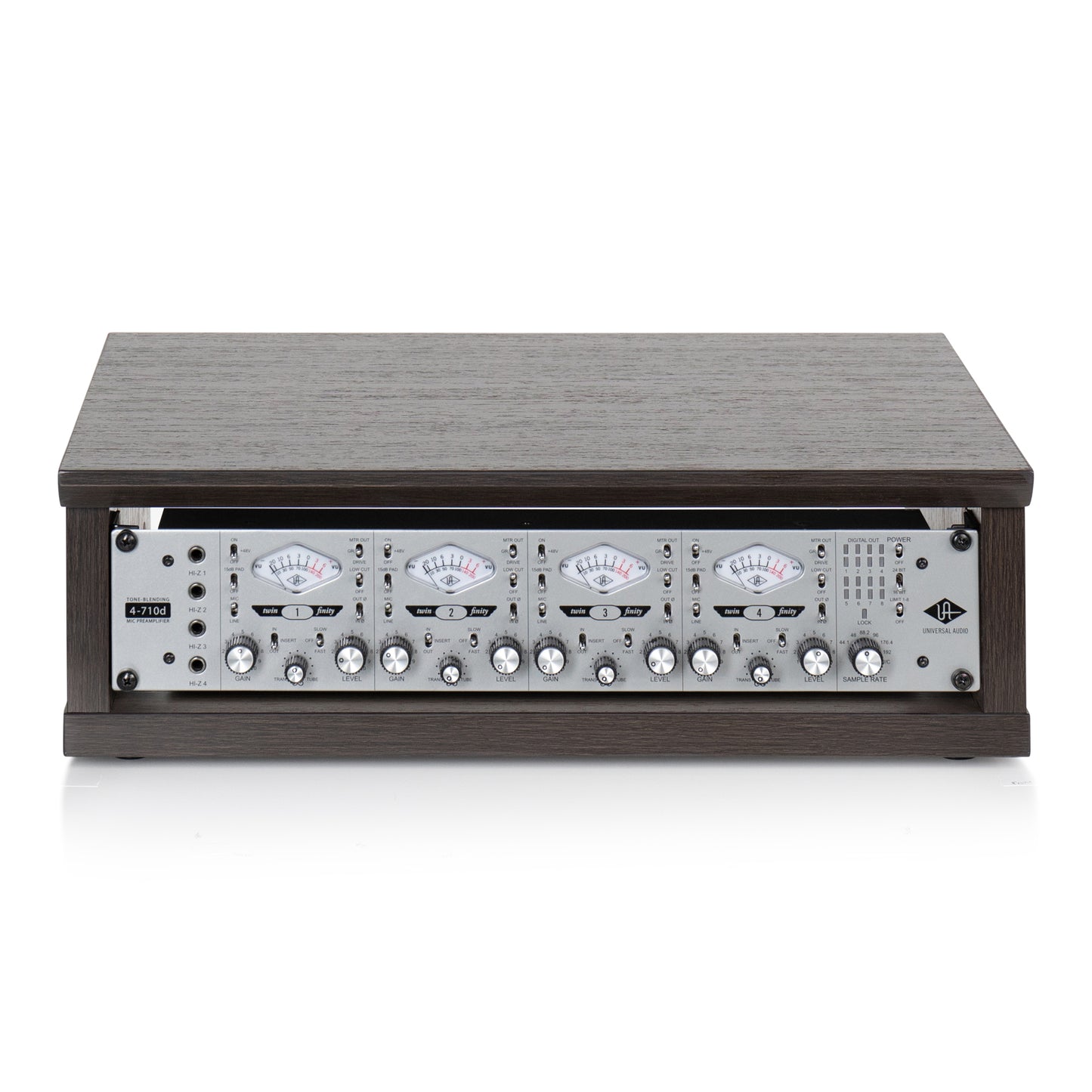 Elite Series Furniture Desktop 2U Studio Rack Brown