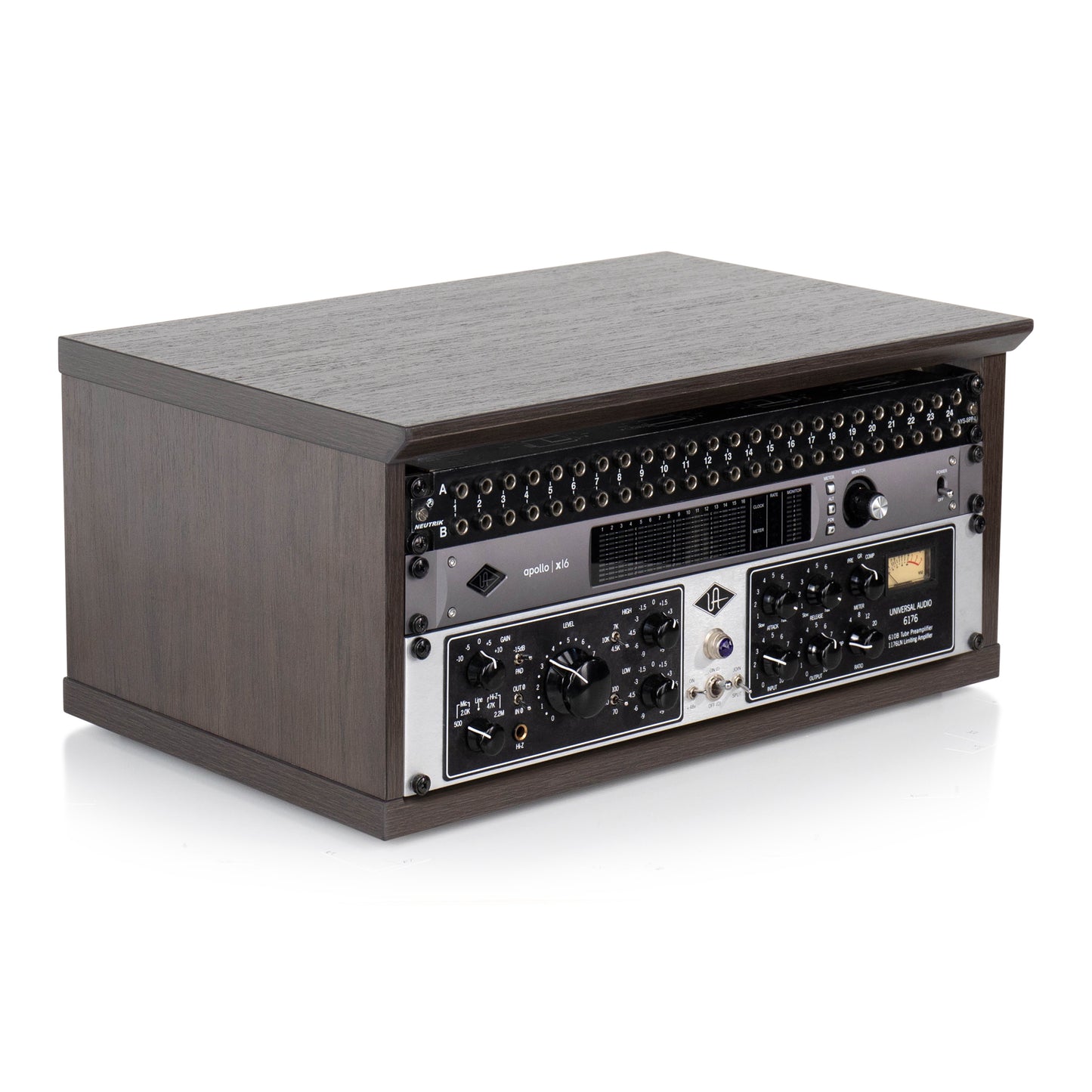 Elite Series Furniture Desktop 4U Studio Rack Brown